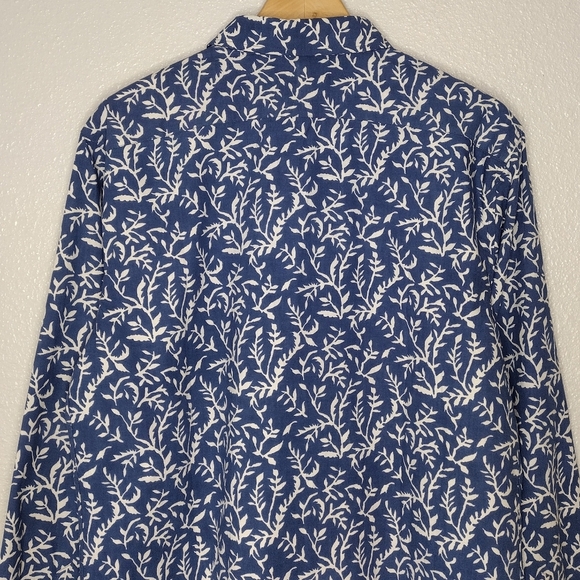 NWT Velvet By Graham & Spencer Fern Print Men's Long Sleeve Button Down Shirt - Picture 5 of 15